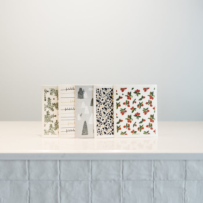 Festive Holiday Swedish Sponge Cloth