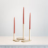 brass candle holders based on stones found on the shore of the salish sea