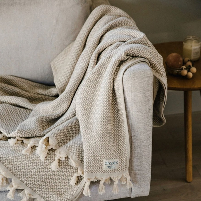 Handwoven Organic Blanket - Earth