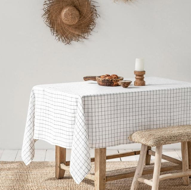 Stone Washed Linen Tablecloth