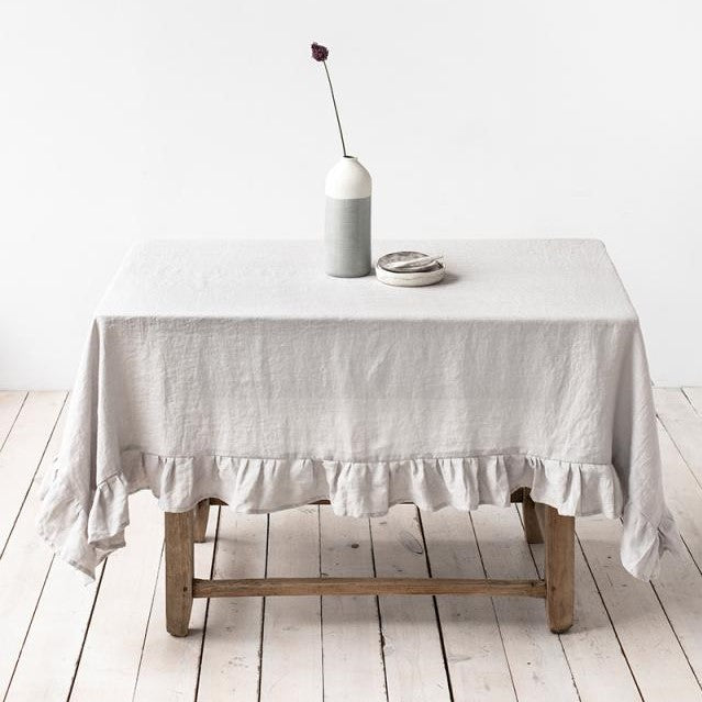 Stone Washed Linen Tablecloth